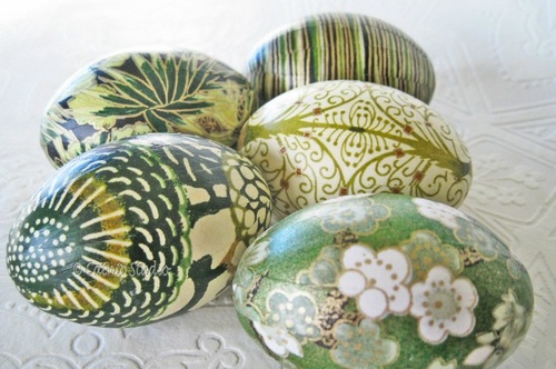 Velykų decoupage kiaušiniai