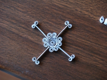 Quilling Kalėdų žaislai