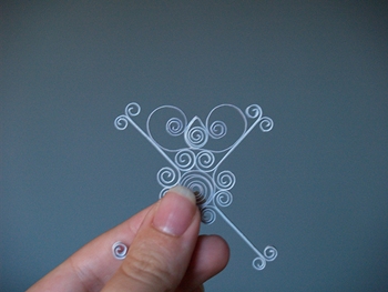 Quilling Kalėdų žaislai