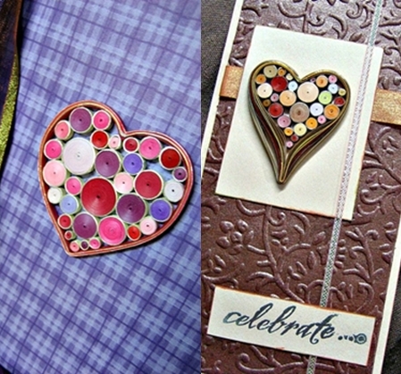 quilling širdis