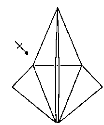 Klasikinis krabų origami
