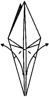 Klasikinis krabų origami