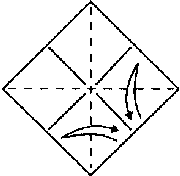 Klasikinis krabų origami