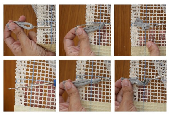 Mezgimo plytelės, pagamintos iš senų daiktų: kaip padaryti