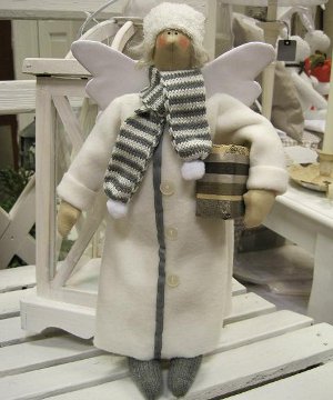 Doll Tilde: Kalėdų angelas su savo rankomis