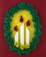 Naujametiniai amatai iš popieriaus. Quilling