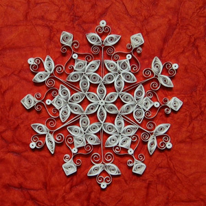 Naujametiniai amatai iš popieriaus. Quilling