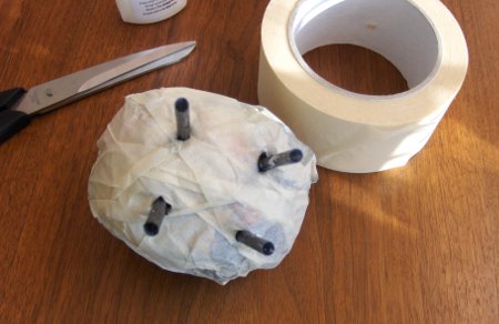 Mieli ėriena iš medvilnės kamuoliukų naujiems metams
