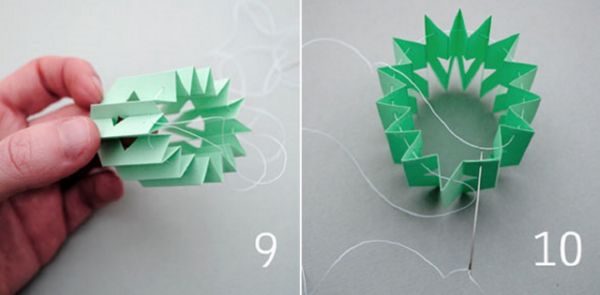 Gražus snaigės, skirtos 2017 m. Naujuosius metus, su savo popieriaus rankomis - diagramos ir nuotraukos etapais. Meistriškumo kursai vaikams didelėse snieglenčių origami technikoje
