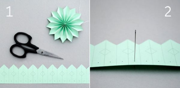 Gražus snaigės, skirtos 2017 m. Naujuosius metus, su savo popieriaus rankomis - diagramos ir nuotraukos etapais. Meistriškumo kursai vaikams didelėse snieglenčių origami technikoje