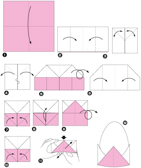 Velykų origami