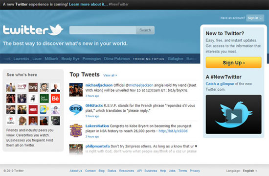 Twitter registracija Twitter registracija