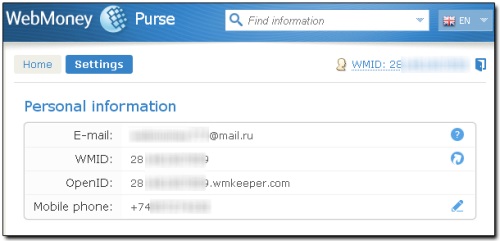 Kaip papildyti "Webmoney"