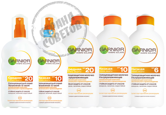 GARNIER Ambre Solaire klasikinė gama GARNIER Ambre Solaire klasikinė gama