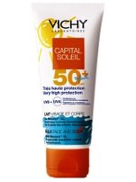 "Vichy Capital Soleil" nuo saulės poveikio apsaugantis pienelis vaikams SPF50 + nuo veido ir kūno
