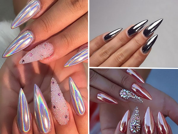 Disco grįžta: stiletto nagai - tendencija 2016-2017