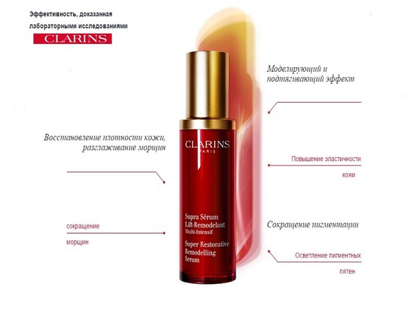 Ideali grandis: Clarins Multi-Intensifo serumo modeliavimas