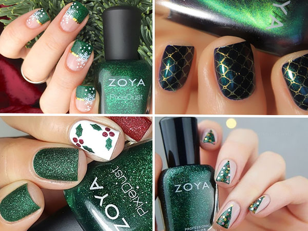 Geriausias Naujųjų Metų nagų dailė su laku Zoya Enchanted