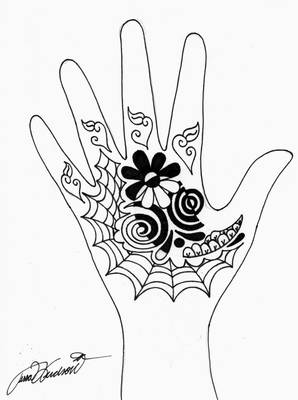 Mehendi namuose: fotografijos dizainai ir eskizai mehendi