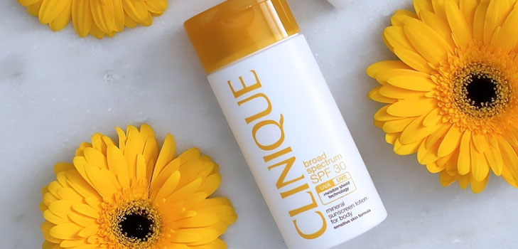 Nematoma apsauga: rauginimo medžiagos Clinique Mineral Sunscreen
