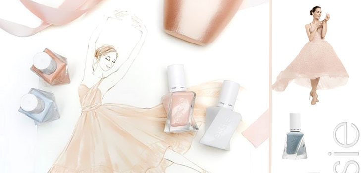 Pastelinis manikiūras: lakų rinkinys Essie Gel Couture Ballet Nudes 2017