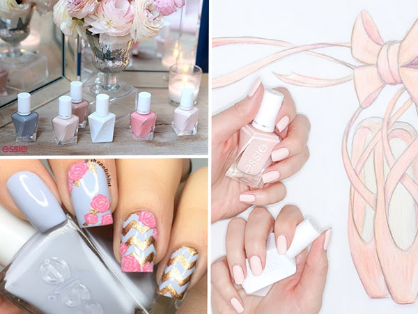 Pastelinis manikiūras: lakų rinkinys Essie Gel Couture Ballet Nudes 2017