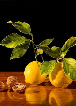 Kietėjantis riešutų-citrinos mišinys