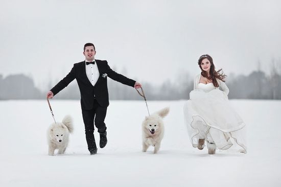 Idėjos vestuvių fotografijai žiemą