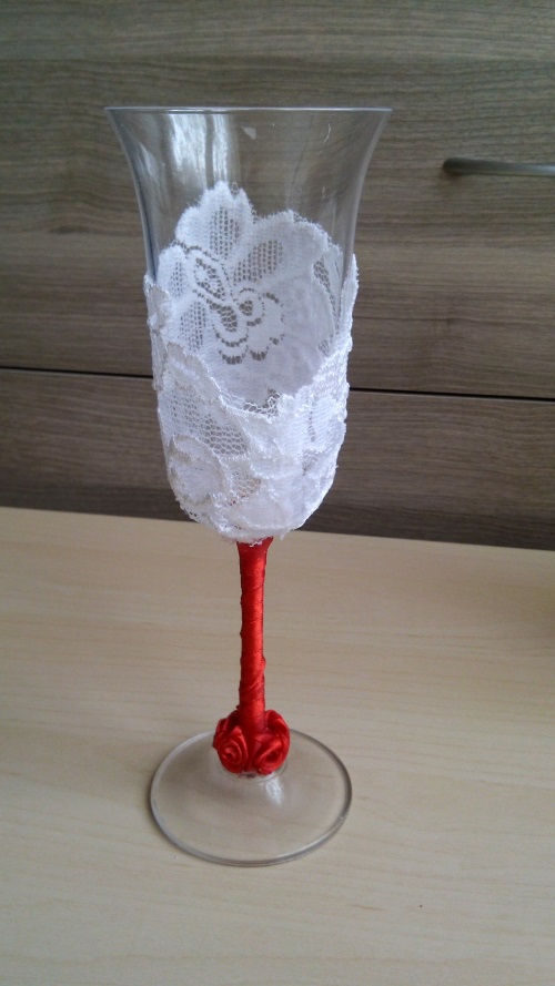 Vestuvinių akinių apdaila