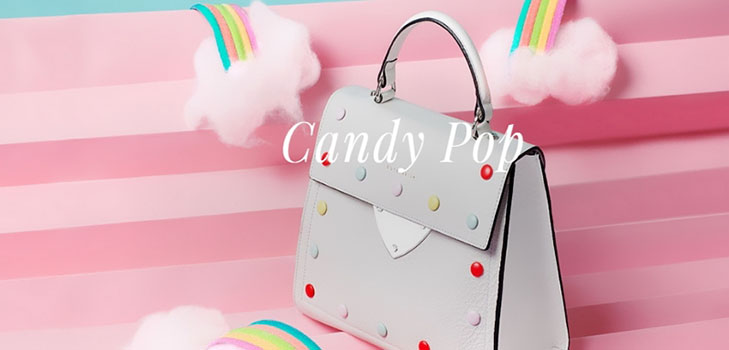 "Coccinelle" saldainių krepšiai nuobodžiam pavasariui: "Candy Pop" linija
