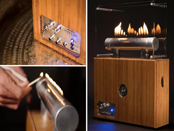 Gaisro magija: kolonėlė-židinys Fireside Audiobox