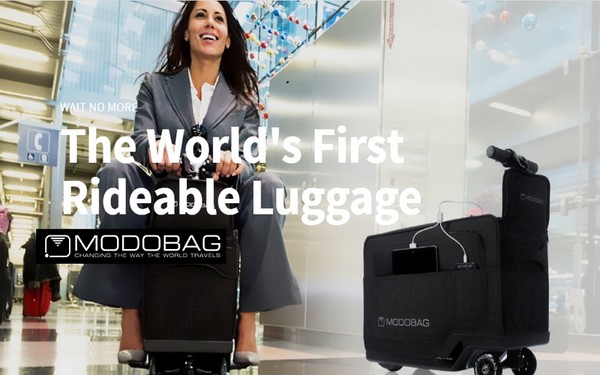"Modobag" ryškiems kelionėms: pirmas motorizuotas lagaminas