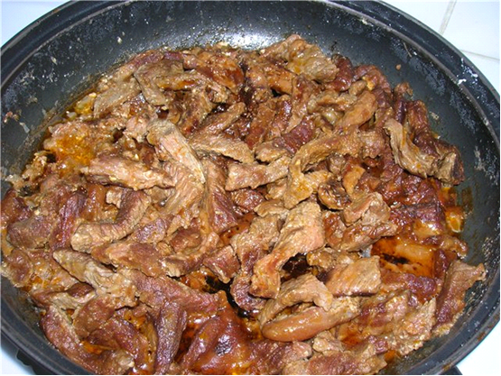 Jautienos Stroganoff keptuvėje