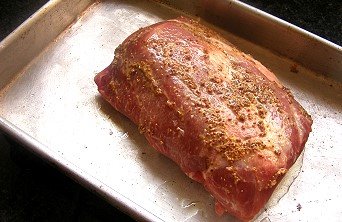 Kaip kepti kiaulienos kaklą krosnyje Keptos kiaulienos kaklo recepto paveikslėlis orkaitėje