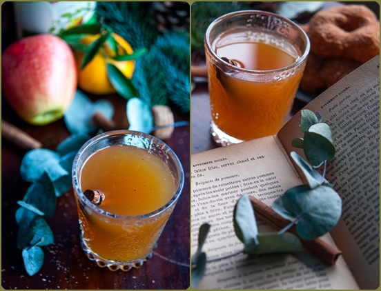 Mulled vynas ir obuolių spurgos