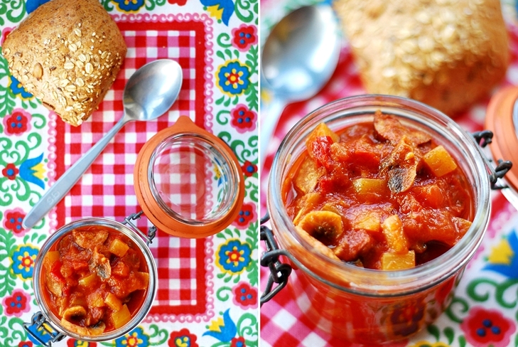Lecho bulgarų pipirų su pomidorų pasta žiemai - nuotraukų receptas
