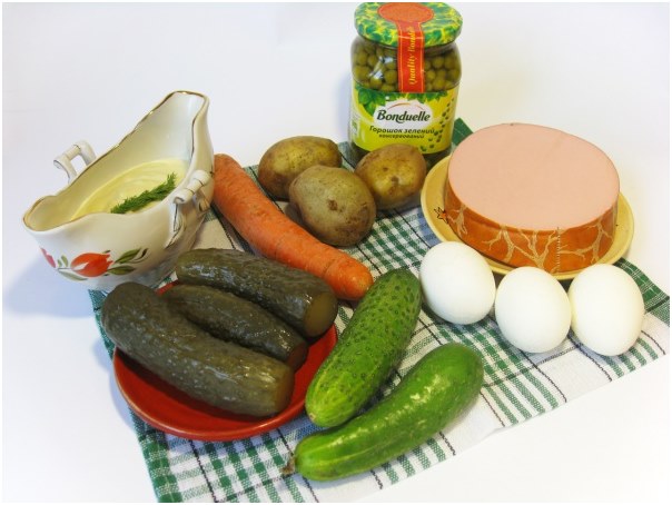 salotos ingredientai