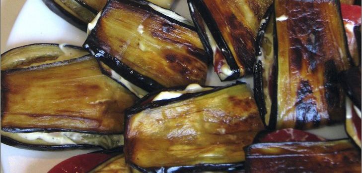 Teschino liežuvis iš baklažanų