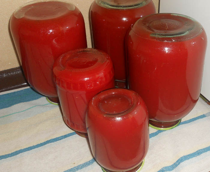Pomidorų sultys žiemai