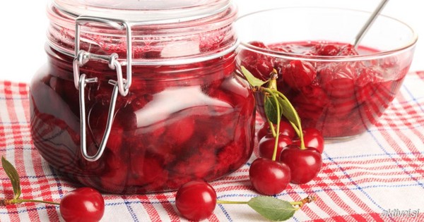 Vyšnia žiemai - receptai - džemas su sėklomis ir kauliukais, penkių minučių, džemas, želė be želatinos, vyšnių kompotas