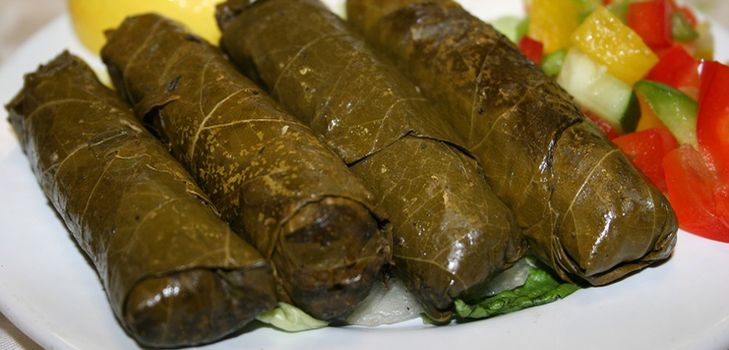 Kaip skonio vynuogių lapus dolma