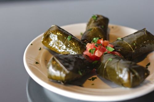 Vynuogių lapų derliaus nuėmimo receptas Kaip skonio vynuogių lapus dolma