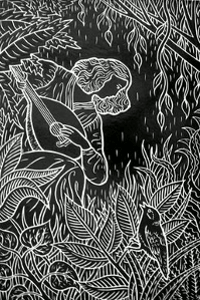 Sgraffito - dekoratyvinis drožyba gipsu Sgraffito - dekoratyvinis drožyba gipsu