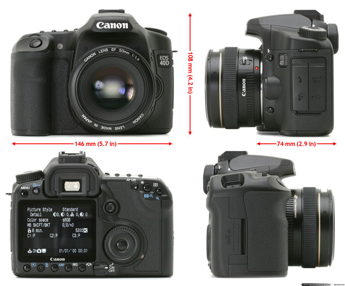 "Canon EOS 40D" skaitmeninė kamera